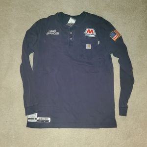 Carhartt Mens medium FR long sleeve work shirt